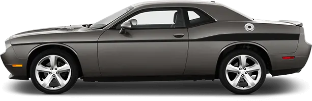 2008 to 2014 Dodge Challenger Redline Side Stripes Extended . Installed on Car