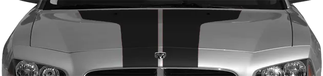 2006 to 2010 Dodge Charger T-Hood Decal . Installed on Car